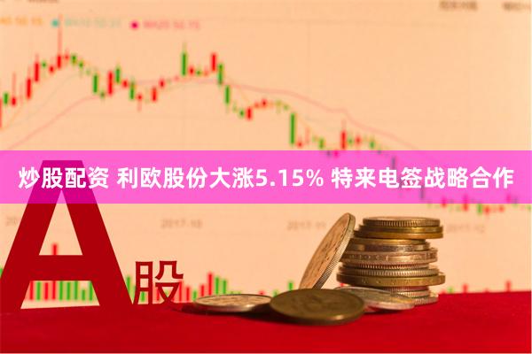 炒股配资 利欧股份大涨5.15% 特来电签战略合作