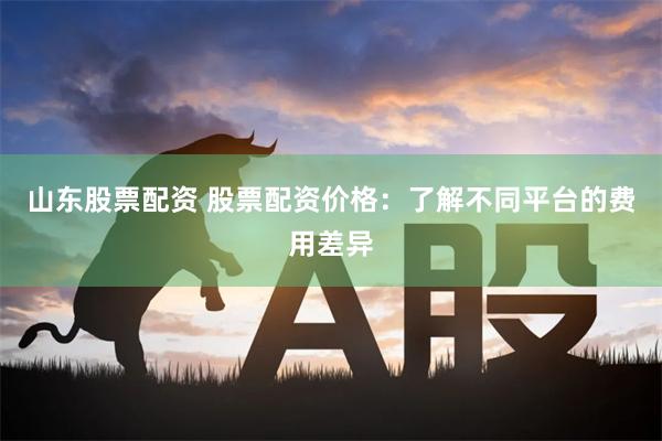 山东股票配资 股票配资价格：了解不同平台的费用差异